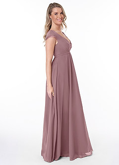 Azazie Jeneva Final Sale Flowy Pleated Chiffon Bridesmaids Dress image5