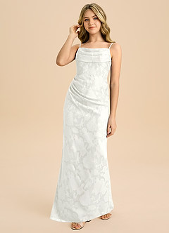 Azazie Mai Junior Klä av Tubklänning i Blommig Utbrändhet Plisserad image6