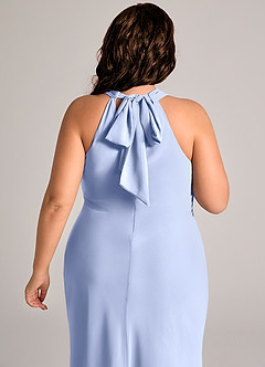 Azazie Doretta Robes de demoiselle d'honneur Robe Sirène en Mousseline de soie Plissée Eis image12