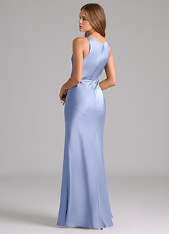 Azazie Allettie Bridesmaid Dresses Ice Mermaid Stretch Satin Dress image2