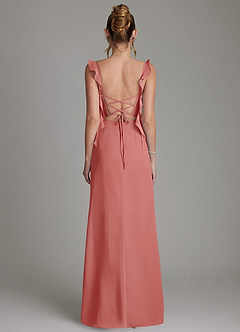 Azazie Jessamine Bridesmaid Dresses Antique Rose Mermaid Corset Chiffon Dress image7