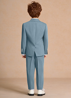 front Oliver Lyseblå Drenge 5-delt jakkesæt med butterfly