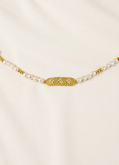 front Pearl Bar Bracelet