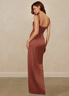 Christian Siriano Bridal for Azazie 1017 Bridesmaid Dresses Auburn Sheath Sweetheart Neckline Stretch Satin Dress image6