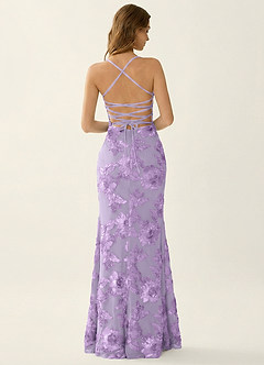 Kailani Wisteria 3D Flowers Corset Mermaid Lace Up Back Prom Dress image2