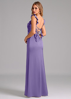 Azazie Jessamine Bridesmaid Dresses Tahiti Sheath Corset Stretch Satin Dress image2