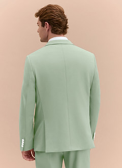 front James Dusty Sage Structured Stretch Suit Jacket