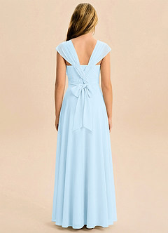 Azazie Soline Junior Klä av A-Line i Chiffong Plisserad image2