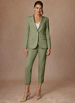 Kennedy Pistachio Structured Stretch Blazer