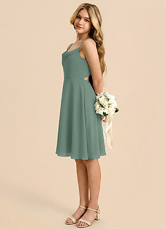 Azazie Shale Klä av A-Line i Chiffong Rosett image1