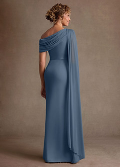 Azazie Bassi Mother of the Bride Dresses Twilight Mermaid Off the Shoulder Mesh Dress image2