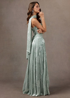 Dominica Frosted Sage Maxi Dress image8