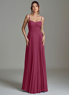 Azazie Catie Bridesmaid Dresses Mulberry A-Line Sweetheart Neckline Chiffon Dress image4