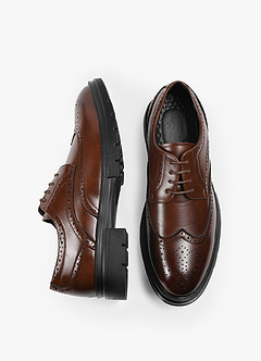 front PU Brogue Business Loafers