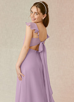 Azazie Everett Junior Wisteria A-Line Chiffon Dress image7
