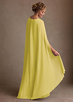 Azazie Boudica Klänningar till brudens mor Klä A-Line i Chiffong Plisserad Kanariefågel image4