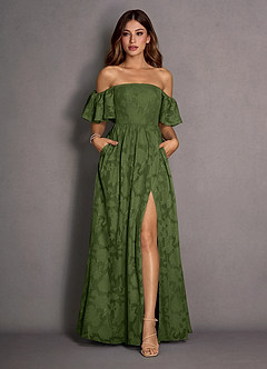 Vestido Oliva Largo Kallista image7