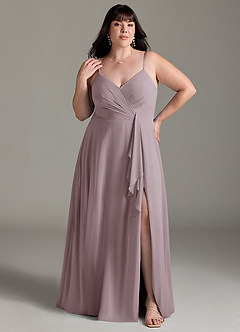 Azazie Akita Bridesmaid Dresses Dusk A-Line Chiffon Dress image5