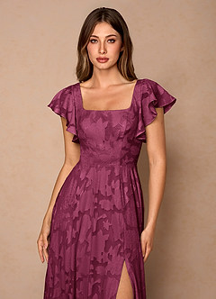 Talia Mulberry Midi Dress image5