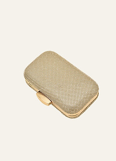 front Crystal Mesh Clutch