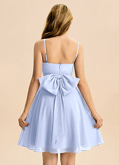 Azazie Bear Junior Ice A-Line Pleated Chiffon Dress image2