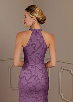 Azazie Tyra Final Sale Wisteria Mermaid Floral Burnout Dress image5