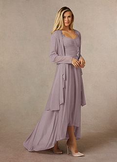 Azazie Anne Mother of the Bride Dresses Dusk Sheath Sweetheart Sequins Lace Dress image3