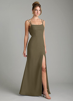 Azazie Egypt Bridesmaid Dresses Willow Green Sheath Sweetheart Neckline Chiffon Dress image5