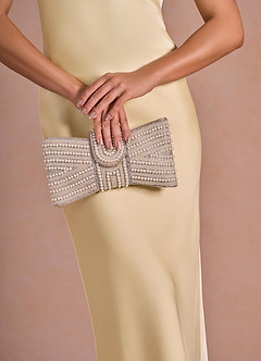 front Beaded Bowtie Clutch