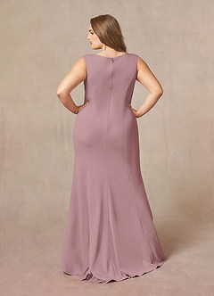 Azazie Juliane vestidos de madre de la novia Vestido de Rosa Polvorienta de Encaje de Sirena con Lentejuela image7