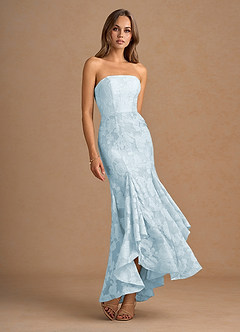 Robe Longue Hellblau Avina image5