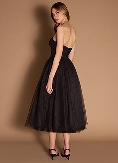Vestido Negro Midi Andorra image2