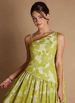 Nayra Vintage Chartreuse Maxi Dress image5