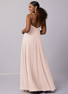 Barbie ♥ Azazie Final Sale Rose Petal A-Line Chiffon Dress image8