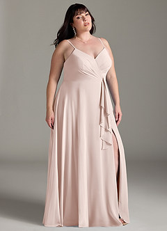 Azazie Akita Bridesmaid Dresses Rose Petal A-Line Chiffon Dress image7
