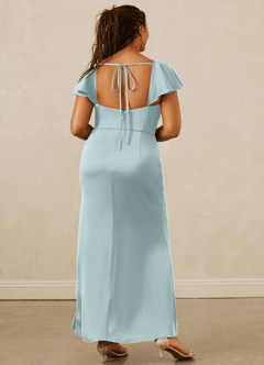 Christian Siriano Bridal for Azazie 1005 Bridesmaid Dresses Mist Sheath Sweetheart Neckline Stretch Satin Dress image15