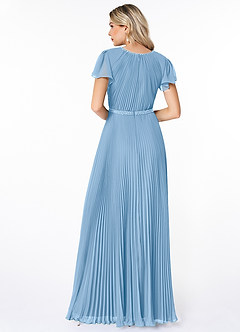 Azazie Kara Final Sale A-Line Pleated Chiffon Floor-Length Dress image2