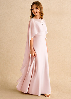 Azazie Fishie Junior Formal Flower Girl Klänningar Klä A-Line i Matt satäng image6