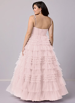 Barbie ♥ Azazie Bridesmaid Dresses Blushing Pink A-Line Sweetheart Neckline Tulle Dress image7
