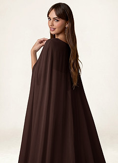 front Azazie Mantella in chiffon in tinta