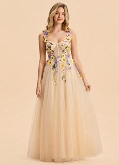 front Azazie Avery Junior Formal Dress