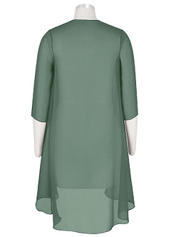 front Azazie Olivia Chiffon Wrap