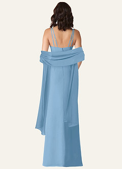 front Azazie Matching Color Chiffon Shawl