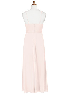 Azazie Luxy Junior Rose Petal Pleated Mesh Dress image7