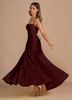 Marlo Wine Corset Prom Dress image4