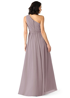 Azazie Mathilda Brautjungfernkleider A-Linie One-Shoulder Chiffon Kleid Dämmerung image2