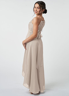 Azazie Oaklynn Junior Frost A-Line Pleated Chiffon Dress image5