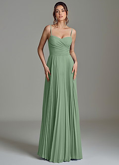 Azazie Catie Suknie dla druhen Linia A Dekolt w kształcie serca Szyfon Do ziemi Sukienka image4