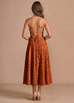 Irelia Rust Midi Dress image2