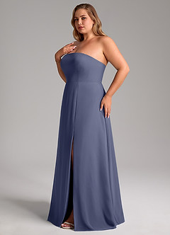 Azazie Wren Bridesmaid Dresses Stormy A-Line Side Slit Chiffon Convertible Dress image13